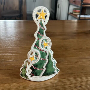 Blue Sky Clayworks Small Christmas Tree T-Lite Holder. New in Box. 2006